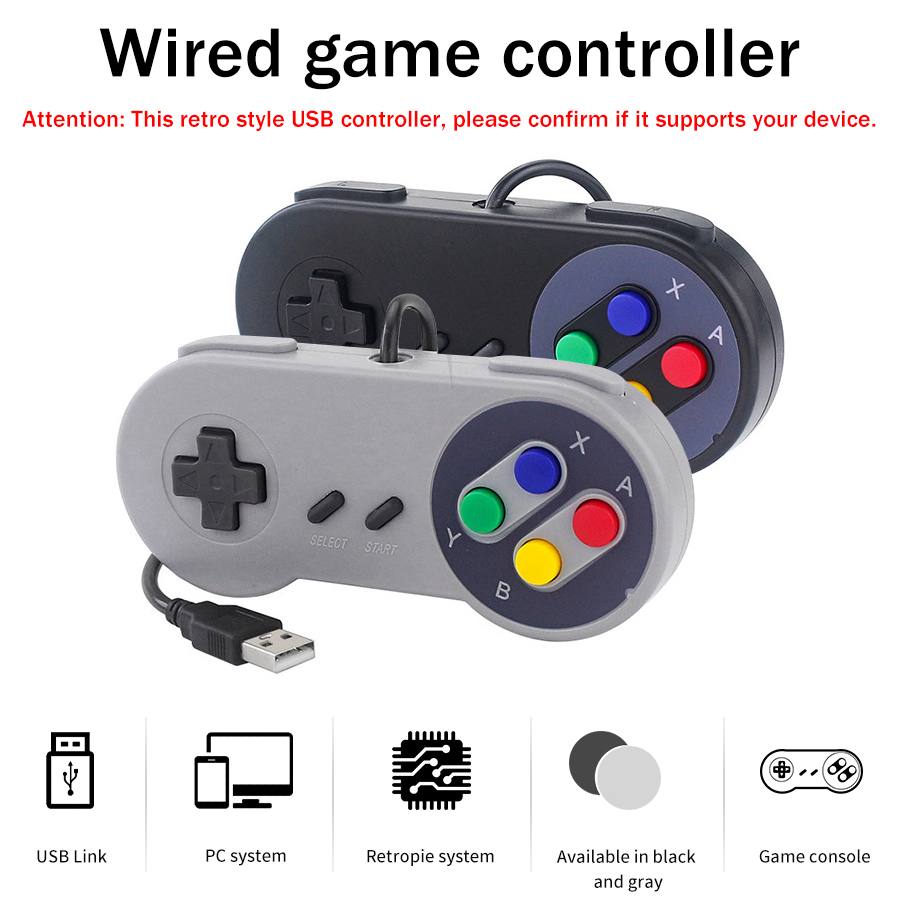 Raspberry Pi Retropie - 1-2개 SNES USB 컨트롤러 PC Mac용