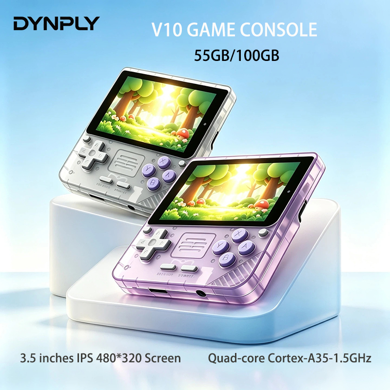 Retro Gaming Gameboy - POWKIDDY V10 3.5인치 IPS Oca Hd