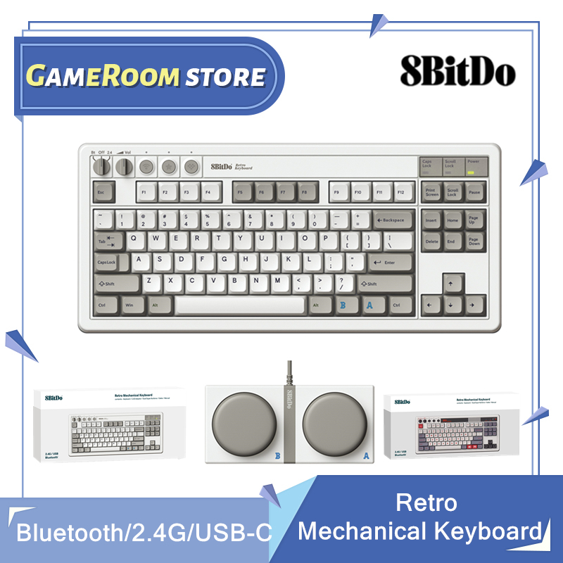 Retro Gaming For Windows - 8Bitdo 레트로 기계식 키보드, 블루투스, 2.4G,