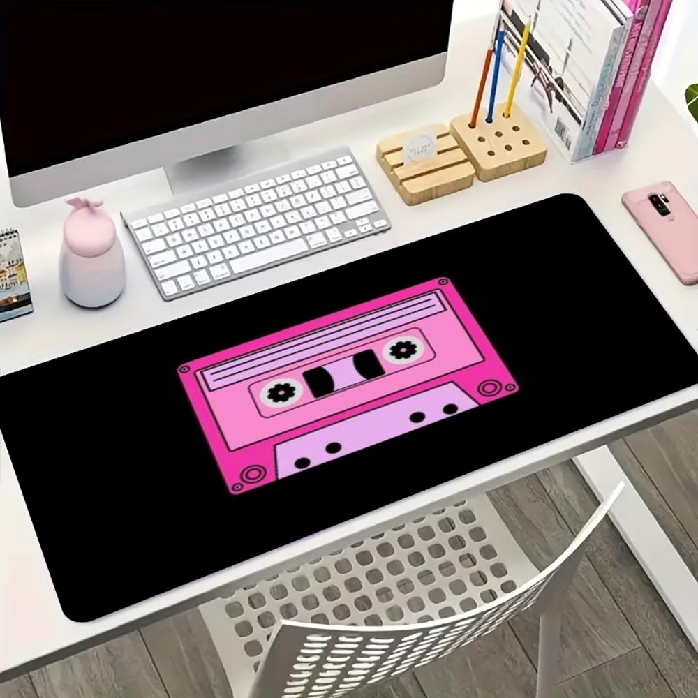 핑크 레트로 카세트 테이프 대형 확장 게이밍 마우스 패 - Retro Gaming Keyboard And Mouse 리뷰 및 가격