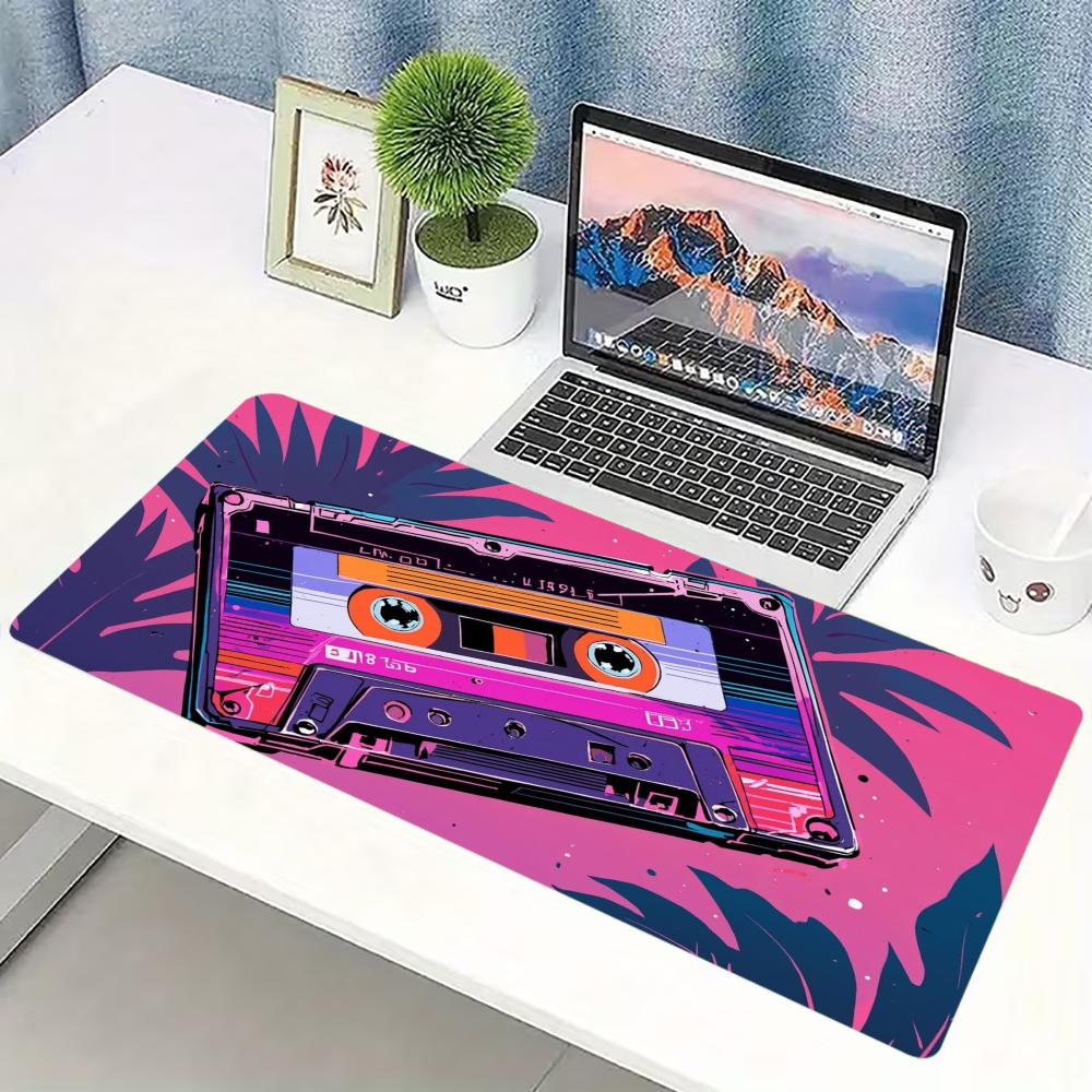핑크 레트로 카세트 테이프 대형 확장 게이밍 마우스 패 - Retro Gaming Keyboard And Mouse 리뷰 및 가격