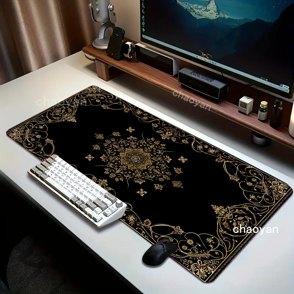 새로운 블랙 페르시안 카펫 신비한 레트로 마우스 패드  - Retro Gaming Keyboard And Mouse 리뷰 및 가격