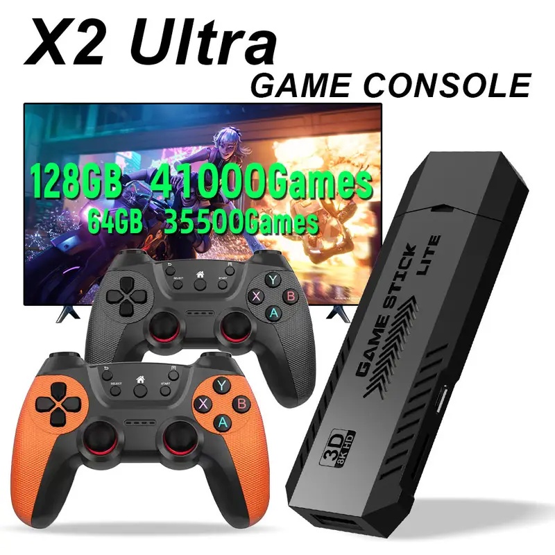 X2 울트라 프로 레트로 게임 스틱 64GB 128GB - Retro Gaming N64 리뷰 및 가격