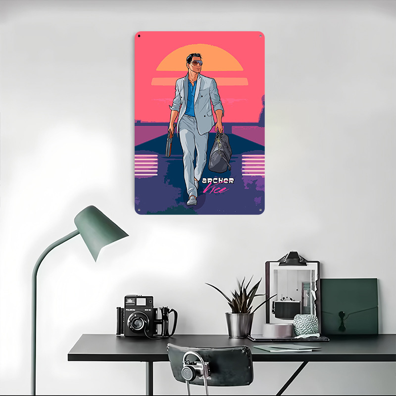 Archer Old Vibes Tinplate 포스터  - Retro Gaming Vibe 리뷰 및 가격