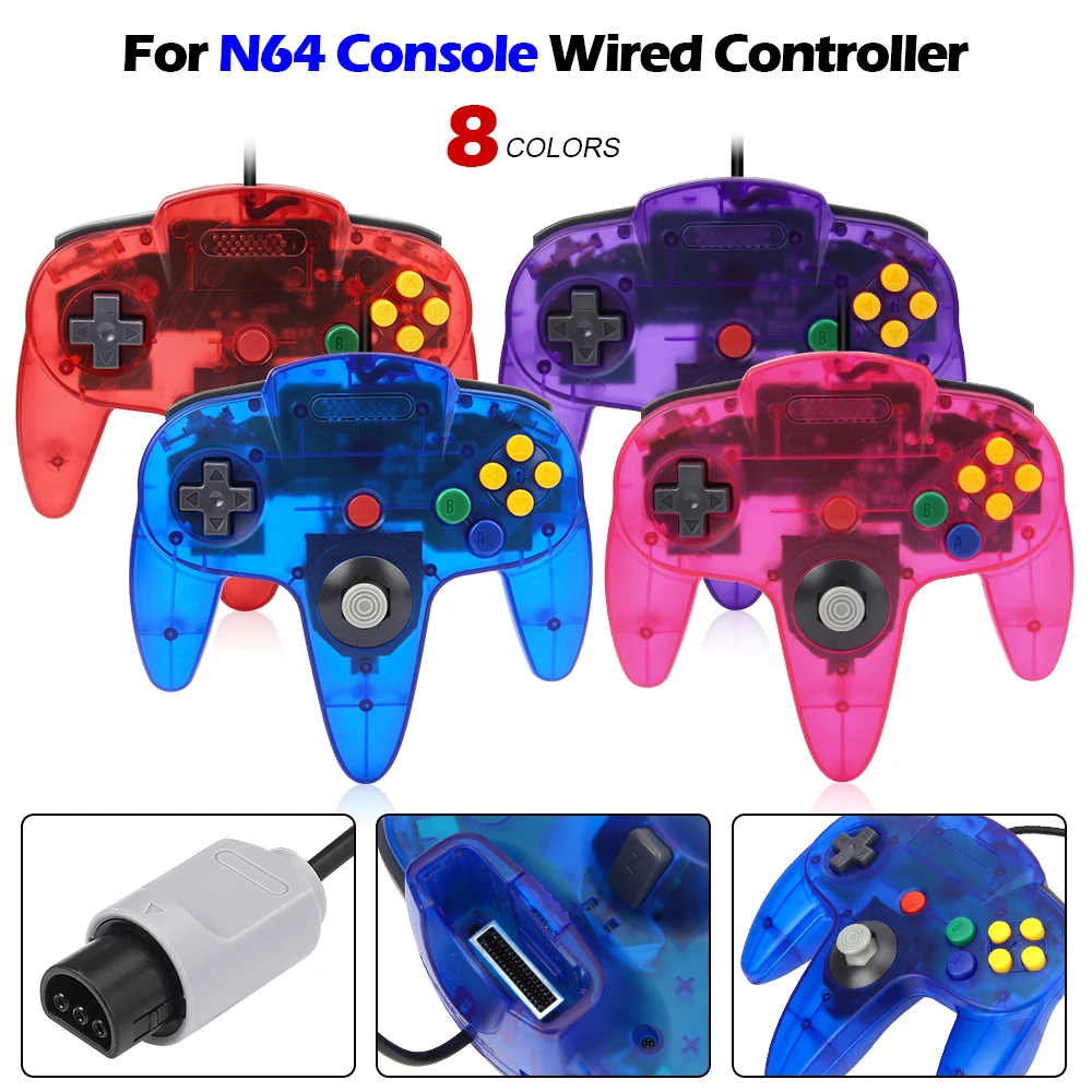 N64 콘솔 용 8 가지 색상 유선 게임 패드 N64  - Retro Gaming N64 리뷰 및 가격