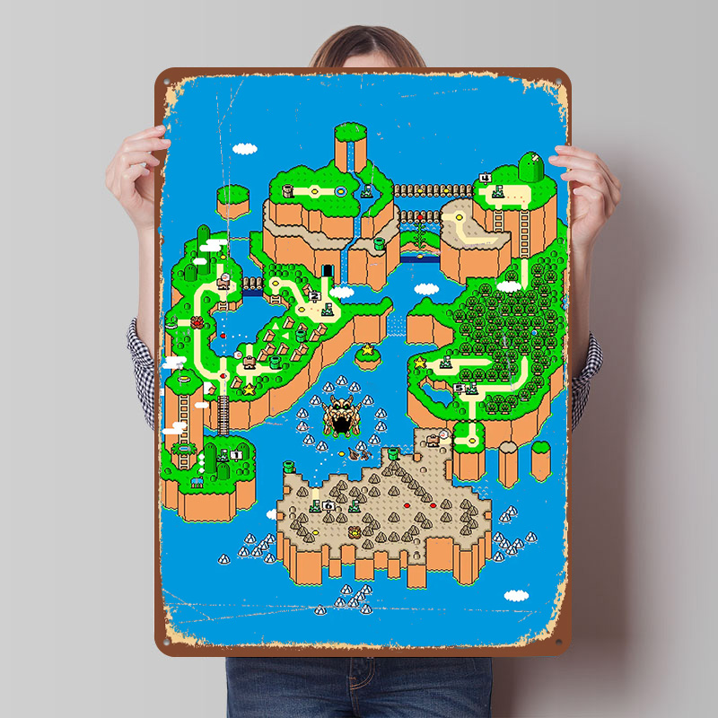 공룡랜드 메탈 포스터 맞춤형 벽 장식 레트로 빈티지 양 - Retro Gaming Island 리뷰 및 가격