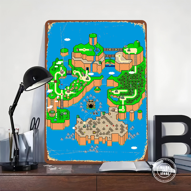 공룡랜드 메탈 포스터 맞춤형 벽 장식 레트로 빈티지 양 - Retro Gaming Island 리뷰 및 가격