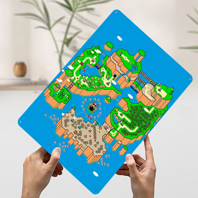 공룡랜드 메탈 포스터 맞춤형 벽 장식 레트로 빈티지 양 - Retro Gaming Island 리뷰 및 가격