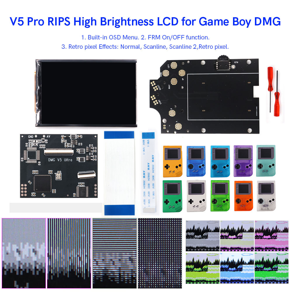 HISPEEDIDO GB Dmg V5 Pro 36컬러  - Retro Gaming Gameboy 리뷰 및 가격