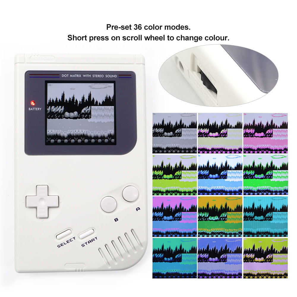 HISPEEDIDO GB Dmg V5 Pro 36컬러  - Retro Gaming Gameboy 리뷰 및 가격