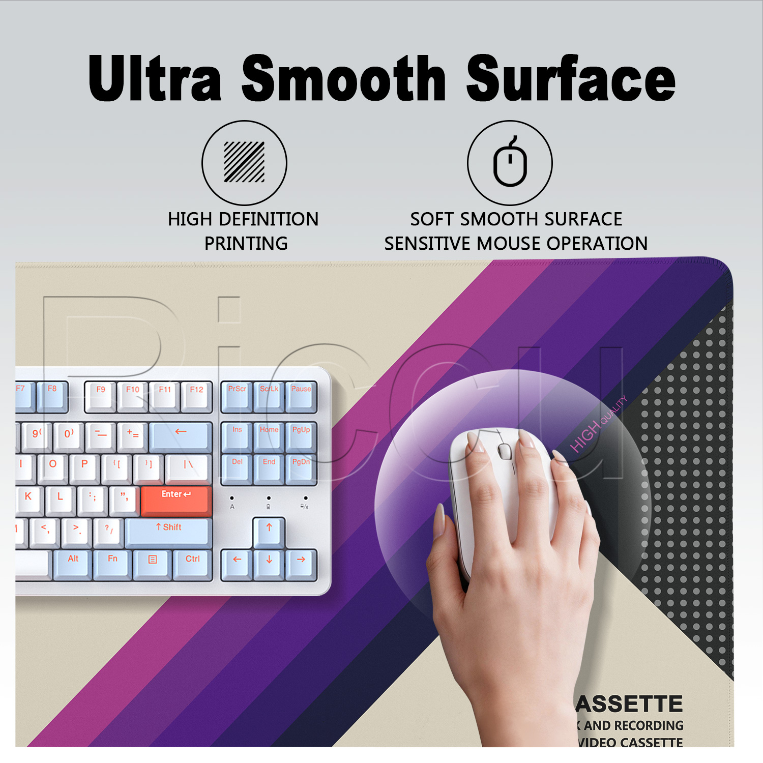 마우스 패드 HD 인쇄 레트로 VHS 스타일 XXL 컴 - Retro Gaming Keyboard And Mouse 리뷰 및 가격