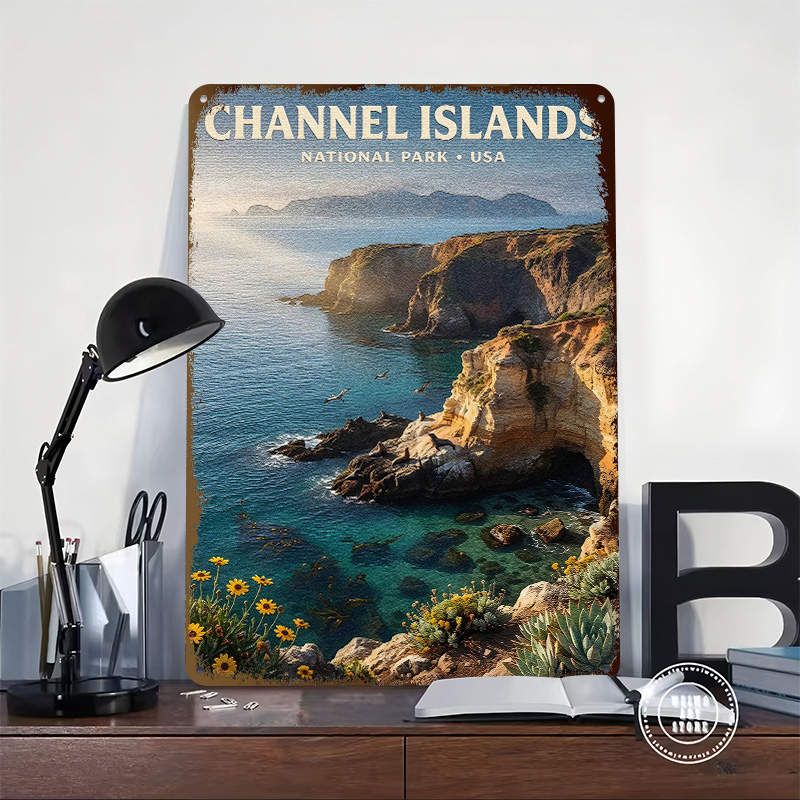 채널 아일랜드 국립공원 금속 포스터 맞춤형 벽 장식 레 - Retro Gaming Island 리뷰 및 가격