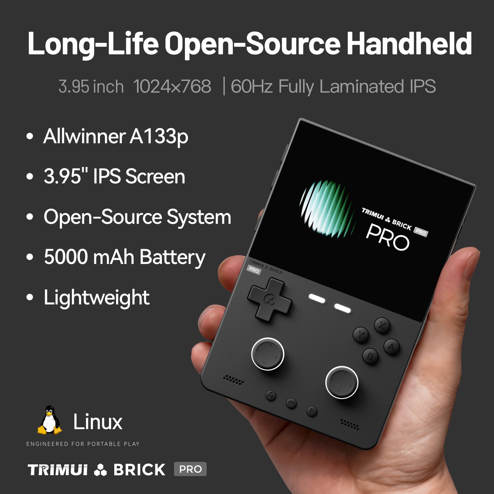 TRIMUI Brick Pro 오픈 소스 휴대용 콘솔  - Retro Gaming Phone 리뷰 및 가격