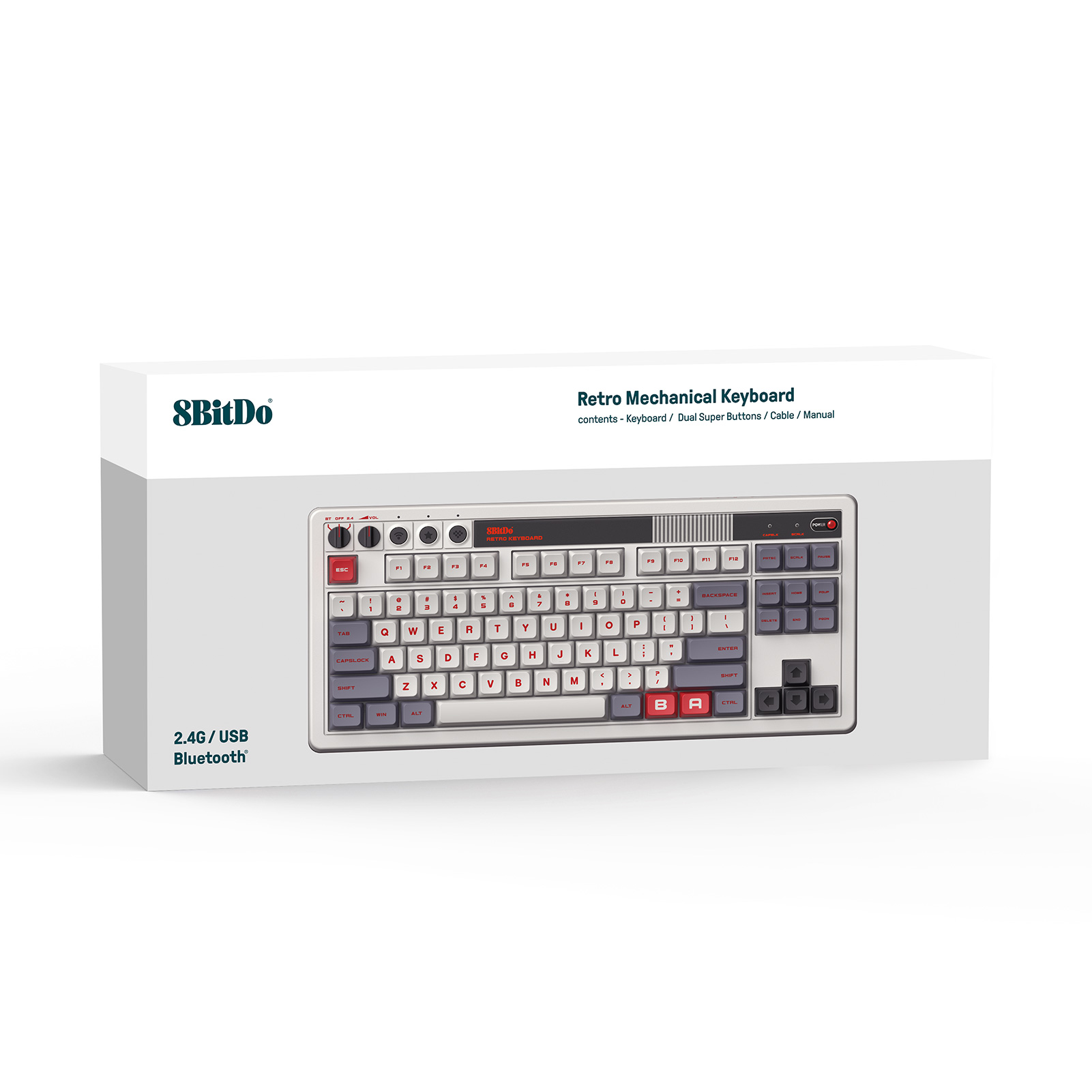 8Bitdo 레트로 기계식 키보드, 블루투스, 2.4G - Retro Gaming For Windows 리뷰 및 가격