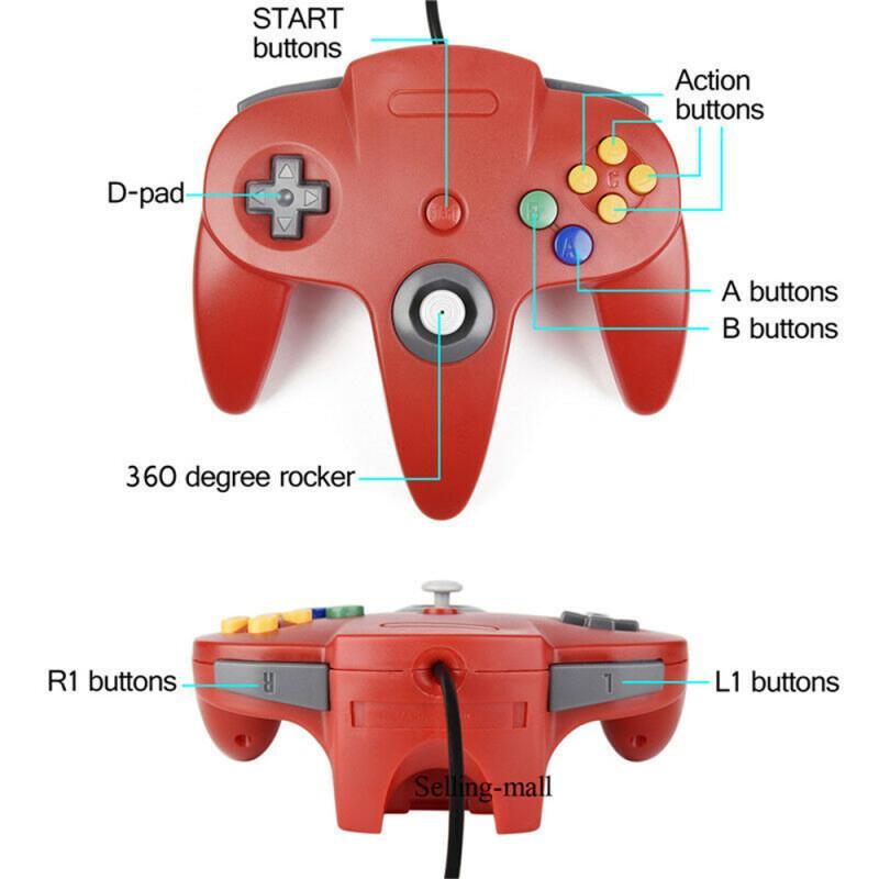 N64 컨트롤러 클래식 USB 유선 원격 게임 패드 게 - Retro Gaming Nintendo 리뷰 및 가격
