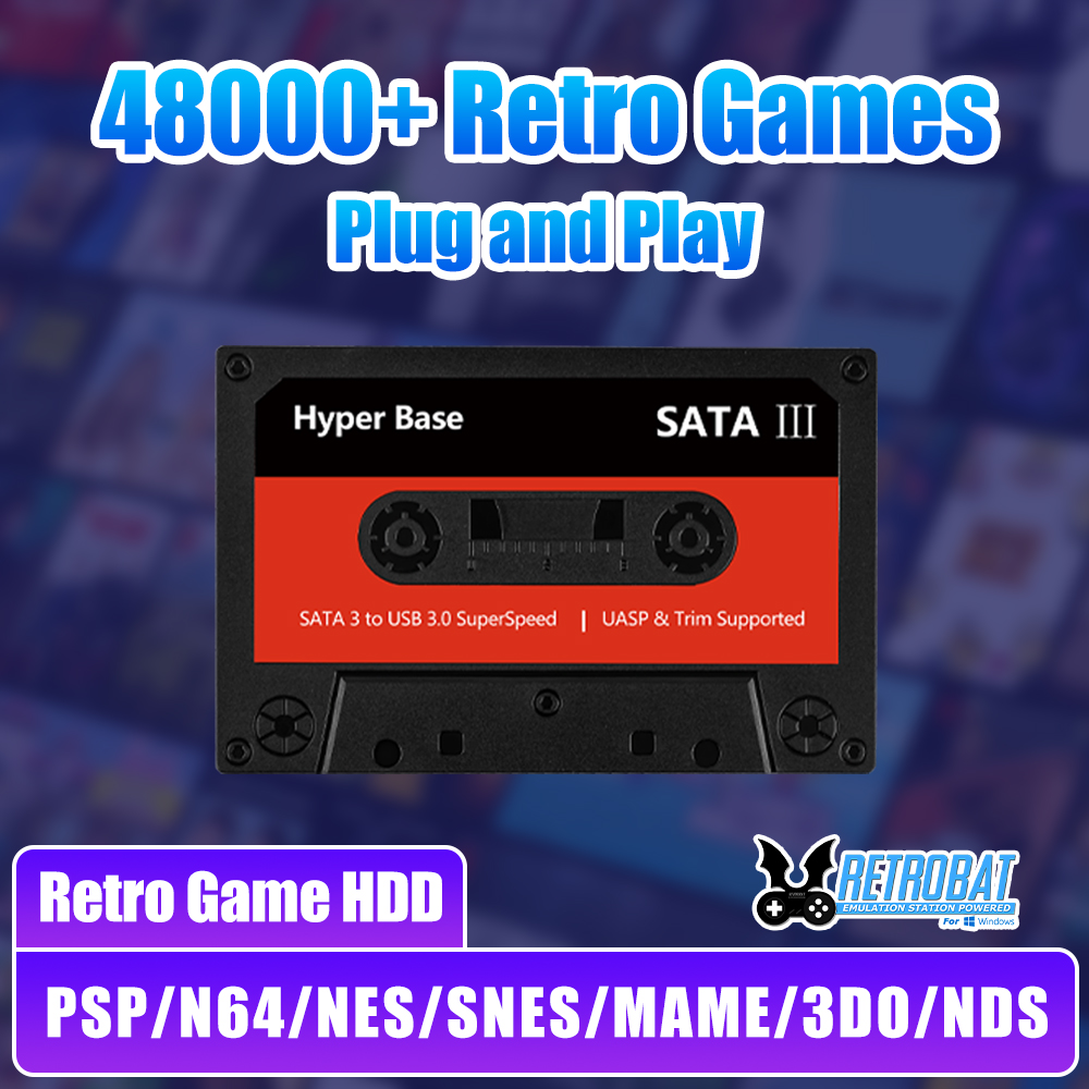 바토세라 500G 게임 하드 드라이브 내장 48000+ - Retro Gaming For Windows 리뷰 및 가격